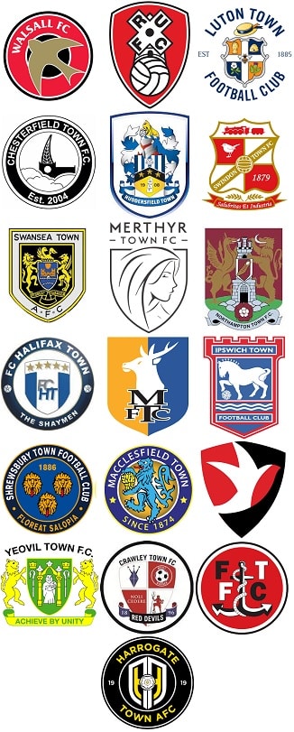 Towns in Football League