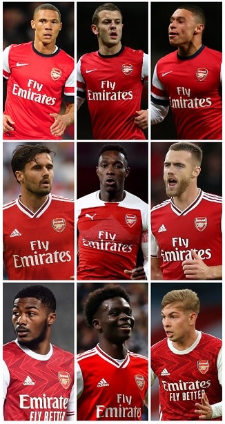 Cappellini dell'Arsenal Inghilterra