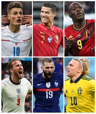 Who were the Top six Goalscorers at Euro 2020? 12 The Top six Goalscorers at Euro 2020