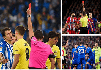 Alfabet gåde farve La Liga Red Cards 2021-22 - My Football Facts