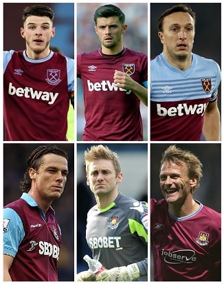 English West Ham Players of the Year