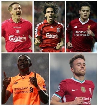 Triplette del Liverpool Champions League