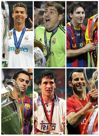 معظم المشاركات في دوري أبطال أوروبا UEFA