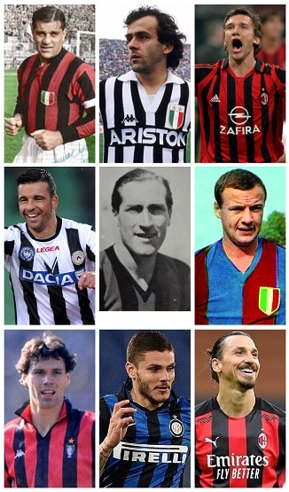 Serie A Top buitenlandse doelpuntenmakers