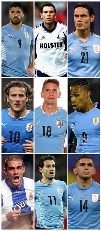 Uruguay PL Goalscorers