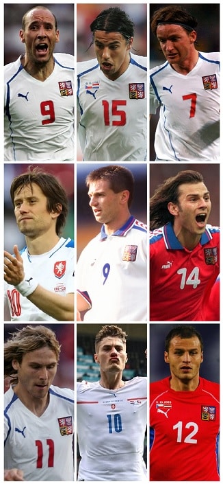 A legjobb cseh gólszerzők