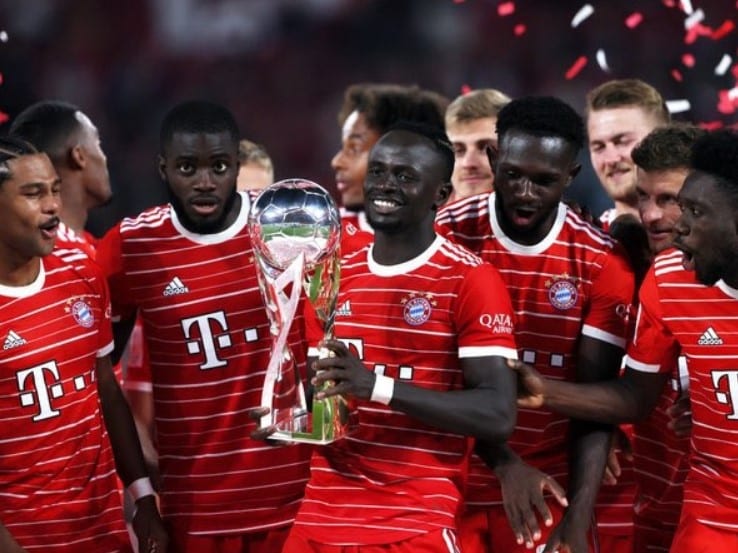 Sadio Mane scores on his competitive debut for Bayern Munich in German Supercup victory, My Football Facts