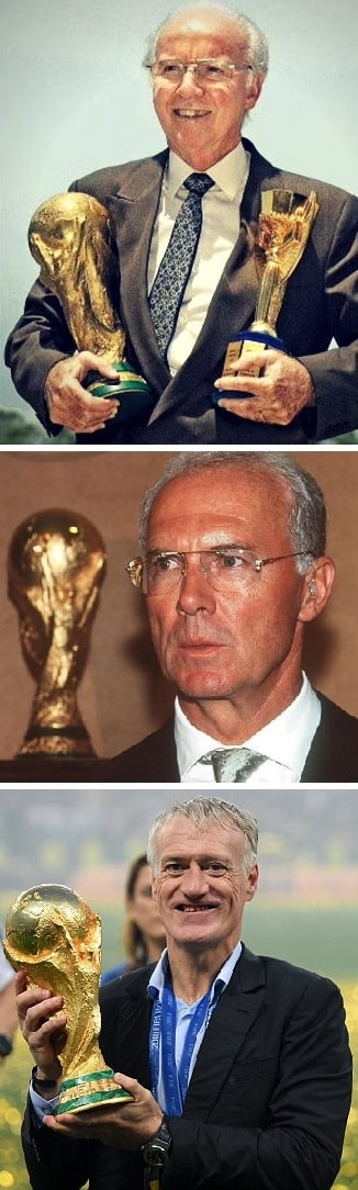 Who are the three men to win the FIFA World Cup as both Players & Managers? 12 Managers and Players - FIFA World Cup Winners