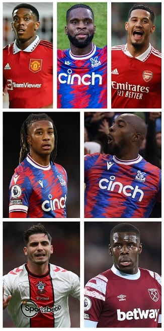Which seven Frenchmen scored two or more 2022-23 Premier League Goals? 12 image 5