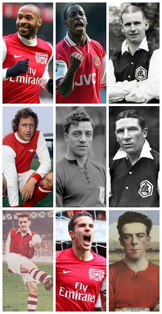 Goleadores de todos los tiempos del Arsenal