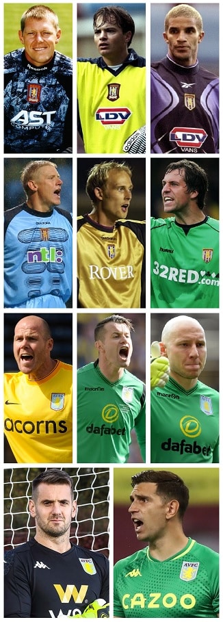 Aston Villa PL Goalkeepers