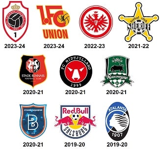 Last 10 Champions League Clubs