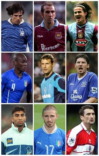 Italians who made 100 or more Premier League Appearances