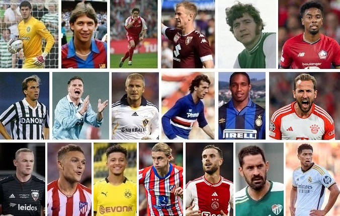 England Players Capped while with Foreign Clubs