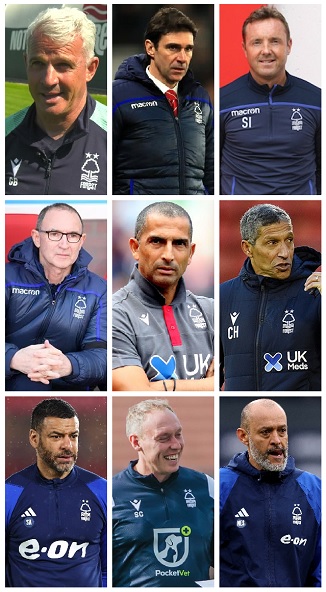 Question of the Day April 2025 22 Nottingham Forest Managers