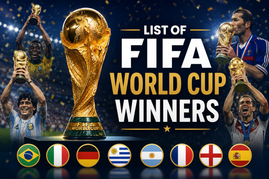 List of FIFA World Cup Winners