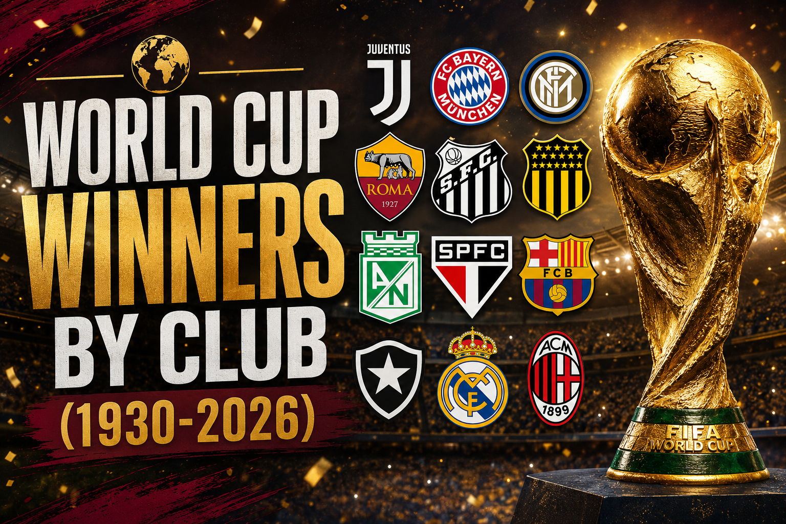 World Cup Winners by Club (1930-2026)