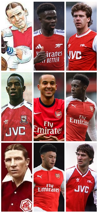 Question of the Day May 2025 25 Arsenal FC England Goalscorers