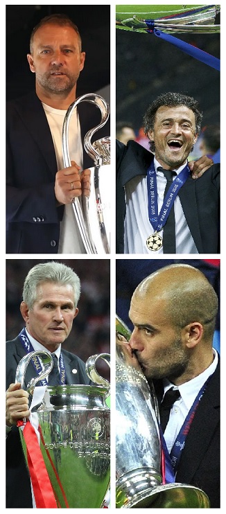Question of the Day May 2025 13 Champions League Winning Managers with matching Club Nationalities