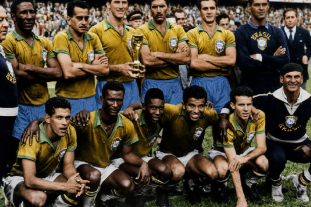 Brazil team that won the 1958 World Cup