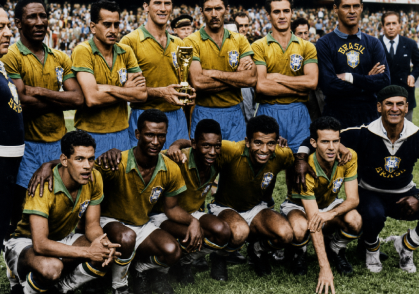 Brazil team that won the 1958 World Cup