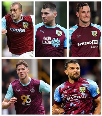 Burnley FC Premier League Number Nines