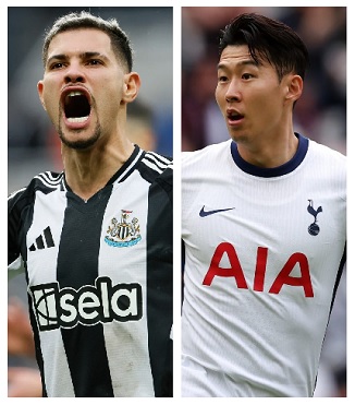 Bruno Guimarães and Son Heung-min		
