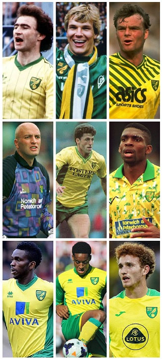 Norwich City Players at FIFA World Cup Final Tournaments