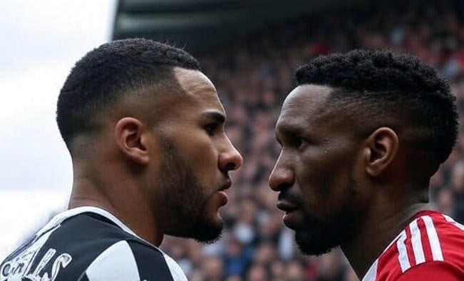 Jamaal Lascelles from Newcastle United vs Jermain Defoe from Sunderland