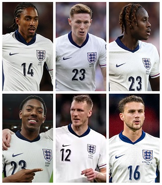Question of the Day September 2025 31 Last six England Caps
