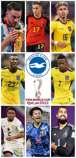 Question of the Day September 2025 21 Brighton & Hove Albion Players at the 2022 Qatar FIFA World Cup Finals