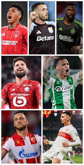 Question of the Day September 2025 16 UEFA Europa League 2025-26 past & present Premier League Goalscorers