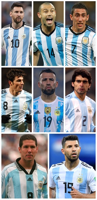 Argentina 100 or more International Caps