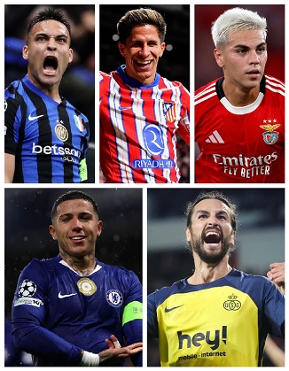 Argentina 2025-26 UEFA Champions League Goalscorers