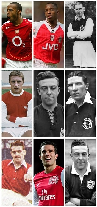 Who were the nine Arsenal Players with 125 or more All-Time Goals? 13 image 7