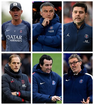Question of the Day November 2025 16 Last six Paris Saint-Germain Managers