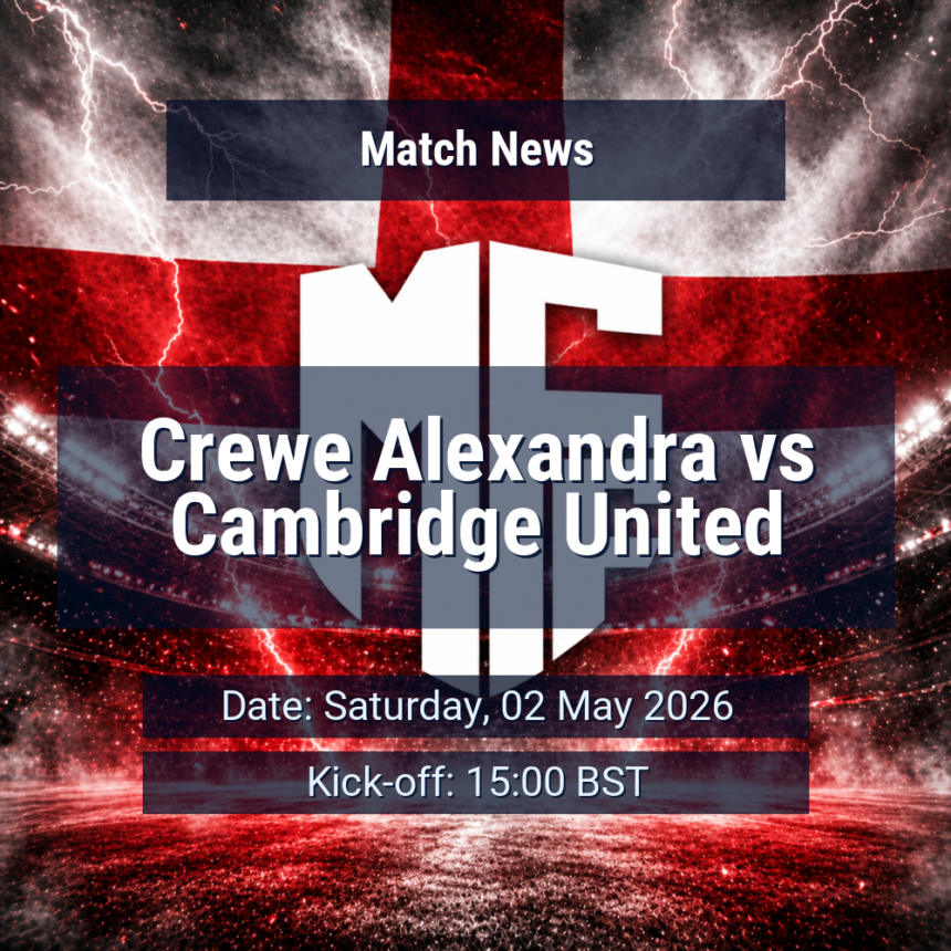Crewe Alexandra vs Cambridge United
