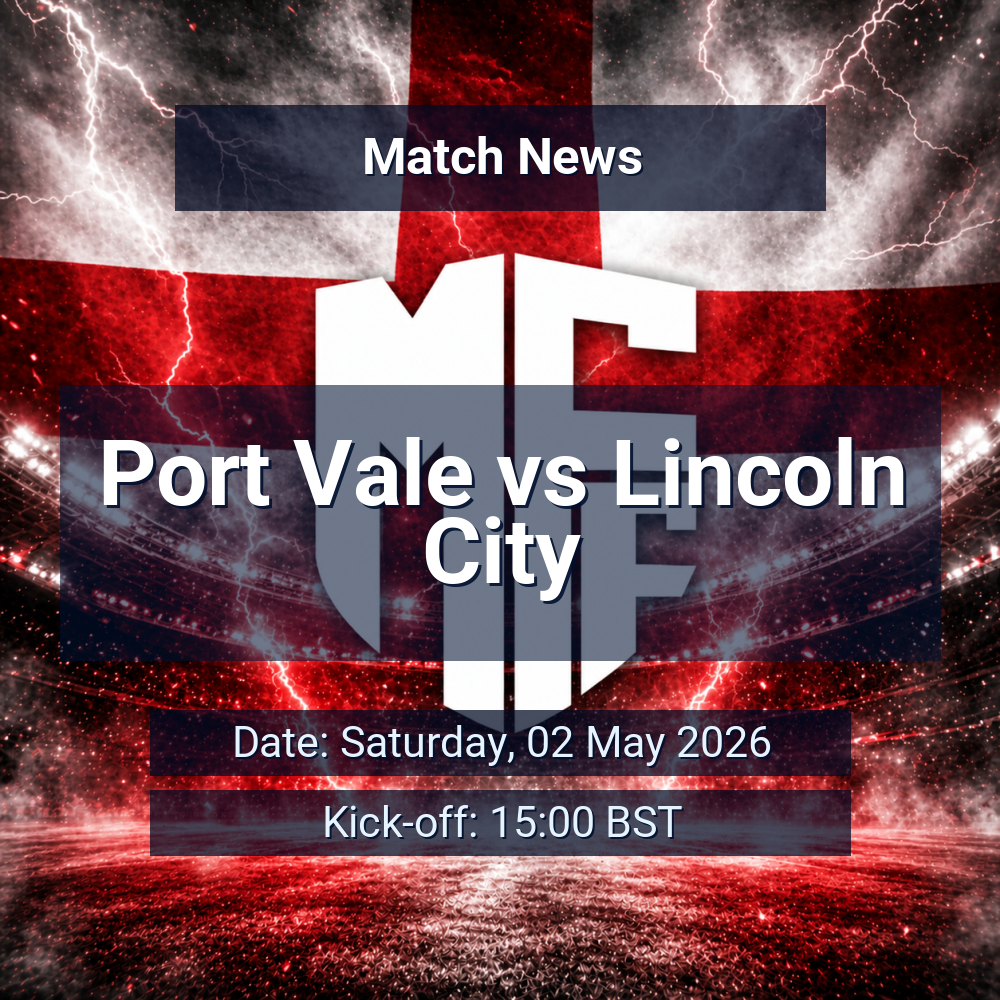 Port Vale vs Lincoln City