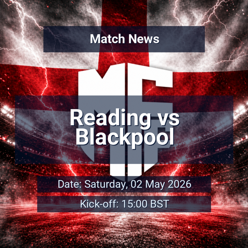 Reading vs Blackpool