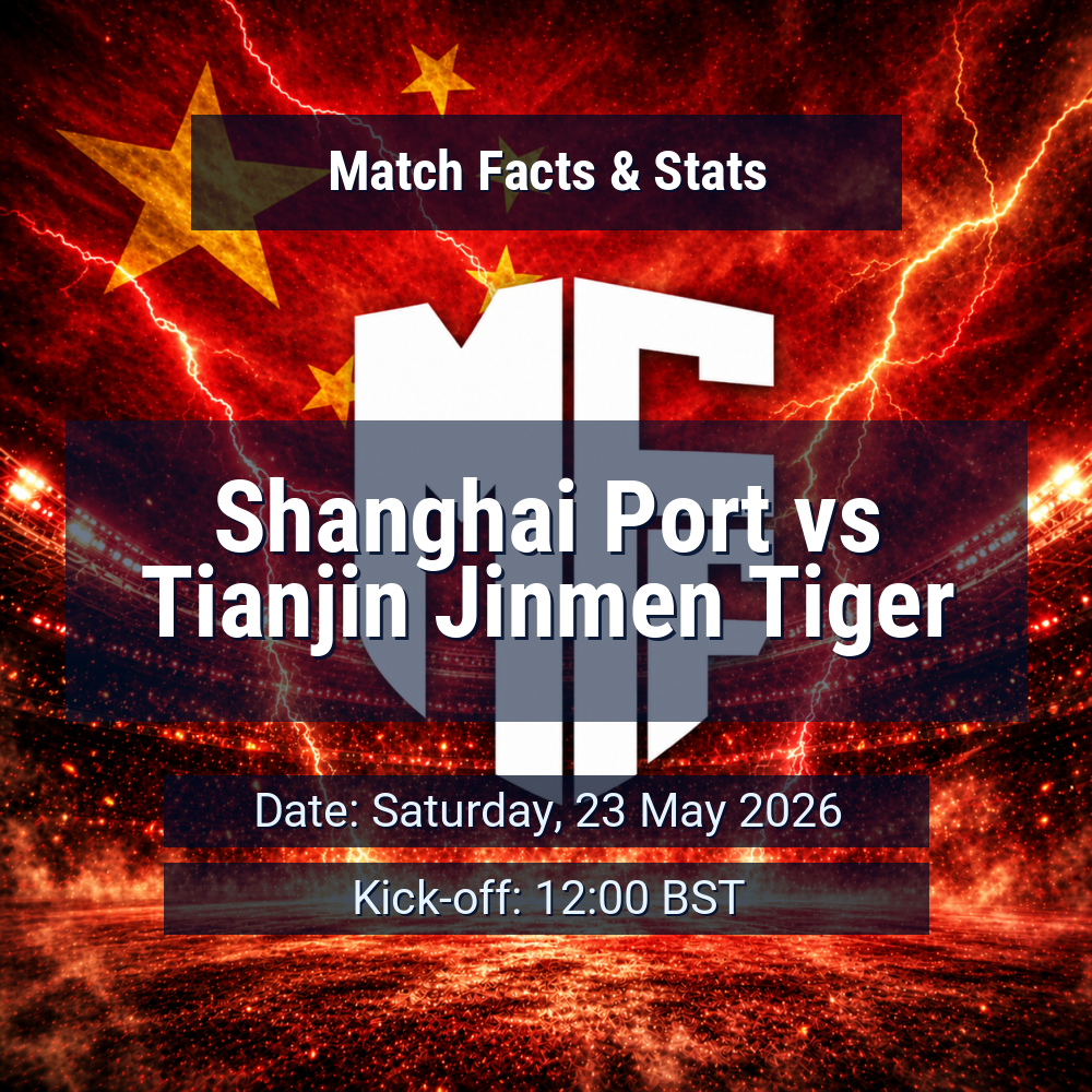 Shanghai Port vs Tianjin Jinmen Tiger