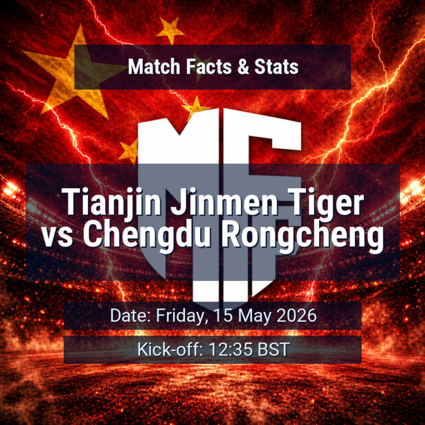 Tianjin Jinmen Tiger vs Chengdu Rongcheng