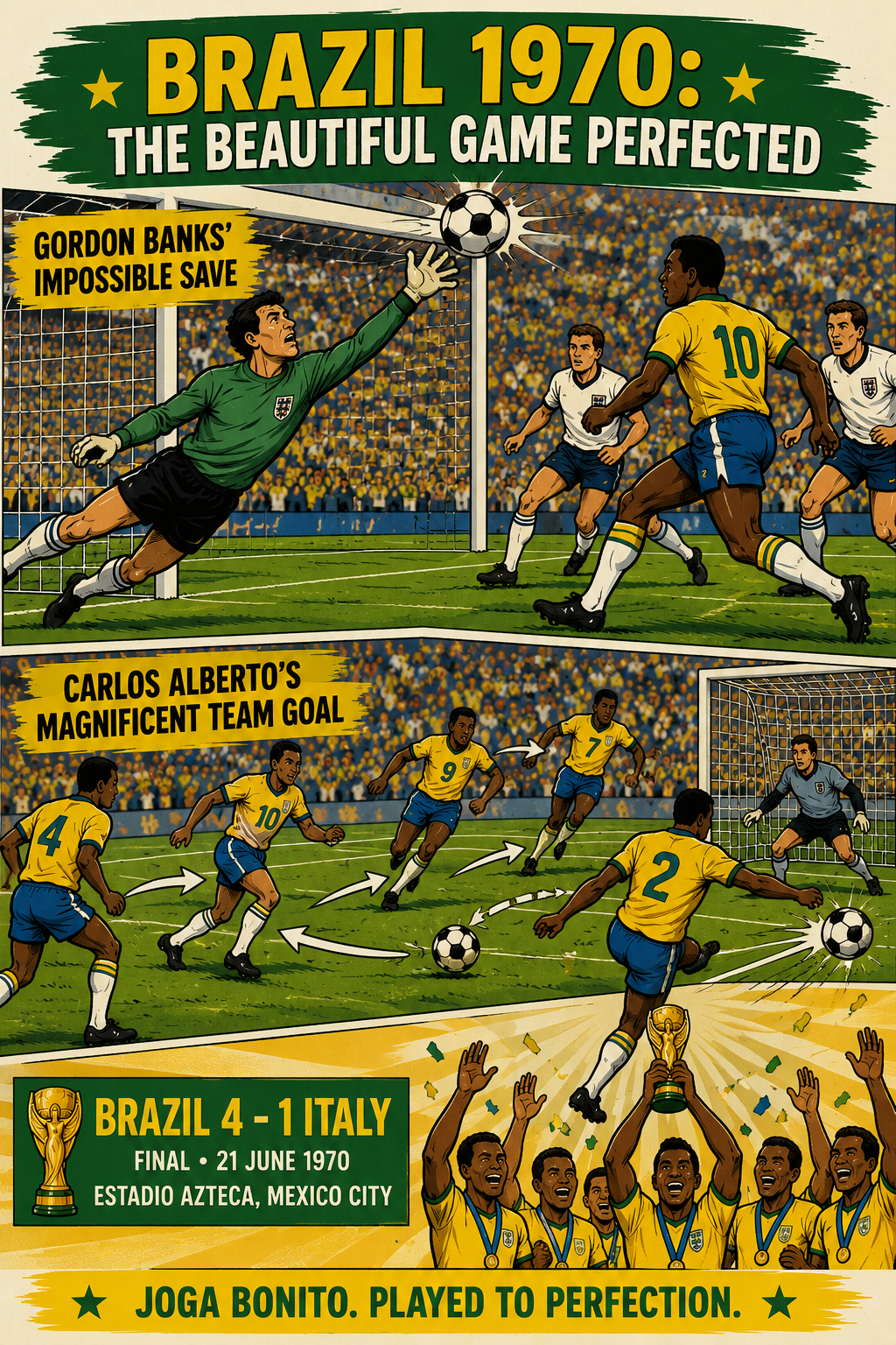 Brazil 1970 The Beautiful Game Perfected