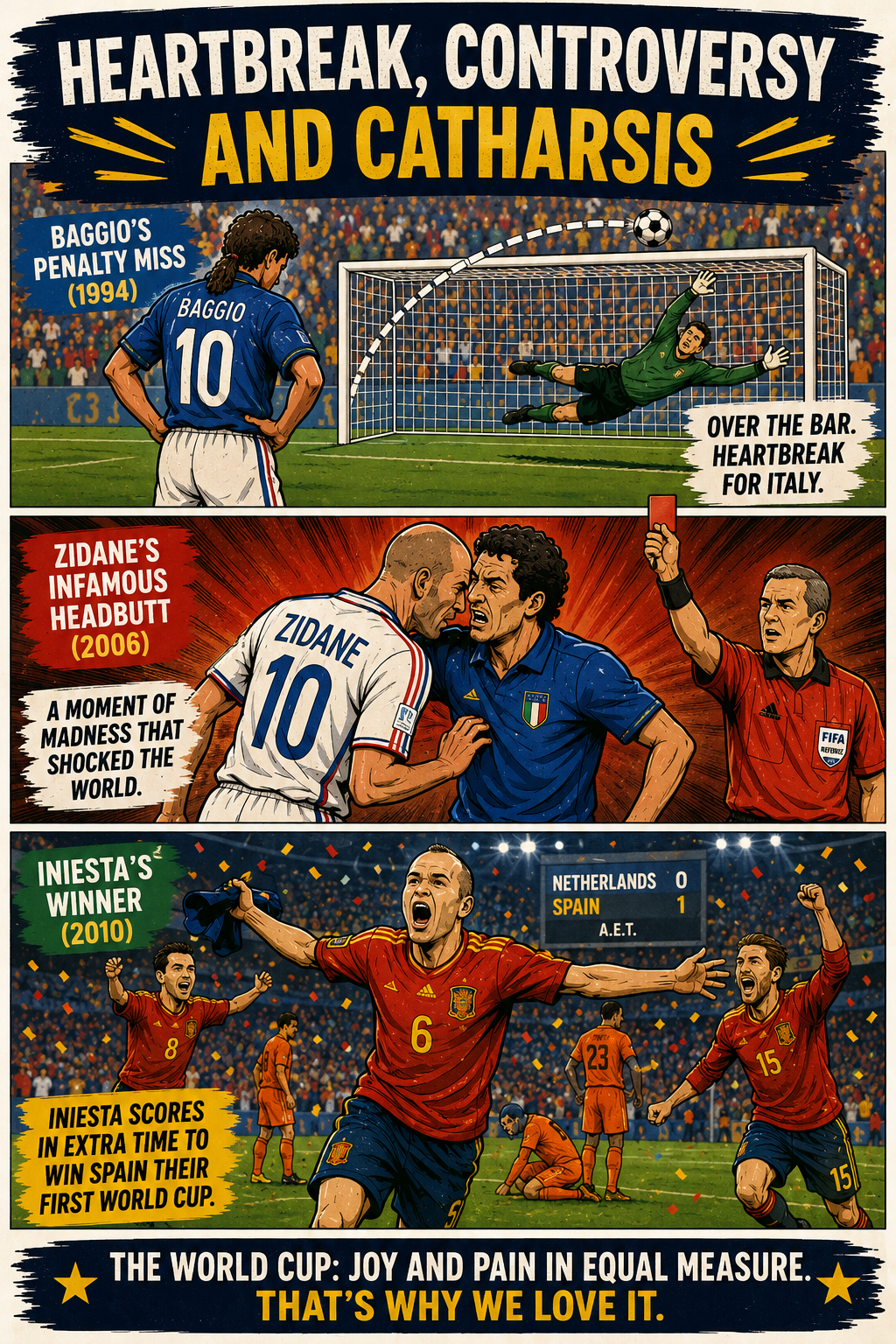 Heartbreak Controversy and Catharsis Baggio Penalty Miss
