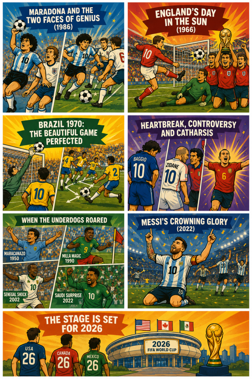 Iconic World Cup moments in history — Maradona, Pelé and Messi