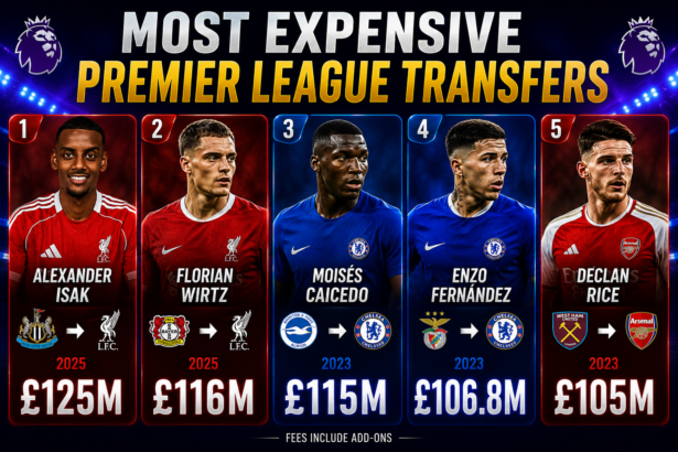 Most Expensive Premier League Transfers Ever (2026)