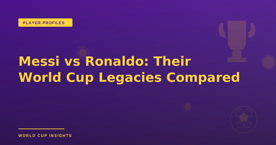 Messi vs Ronaldo: Their World Cup Legacies Compared