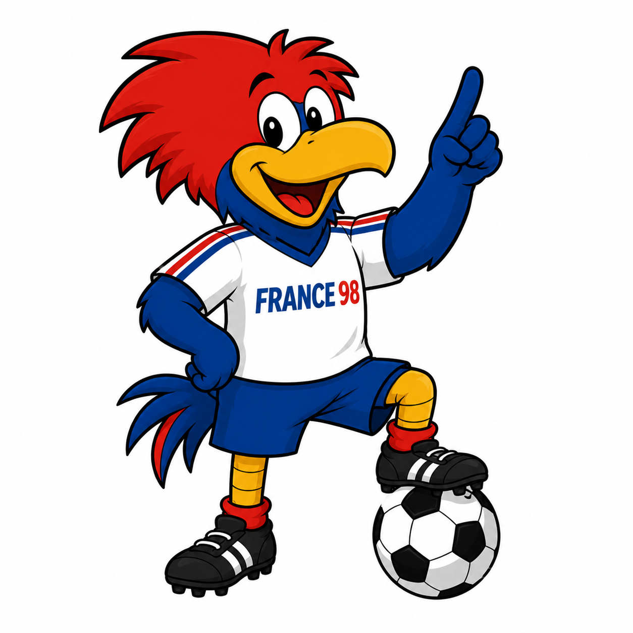 World Cup Footix mascot from the 1998 FIFA World Cup in France