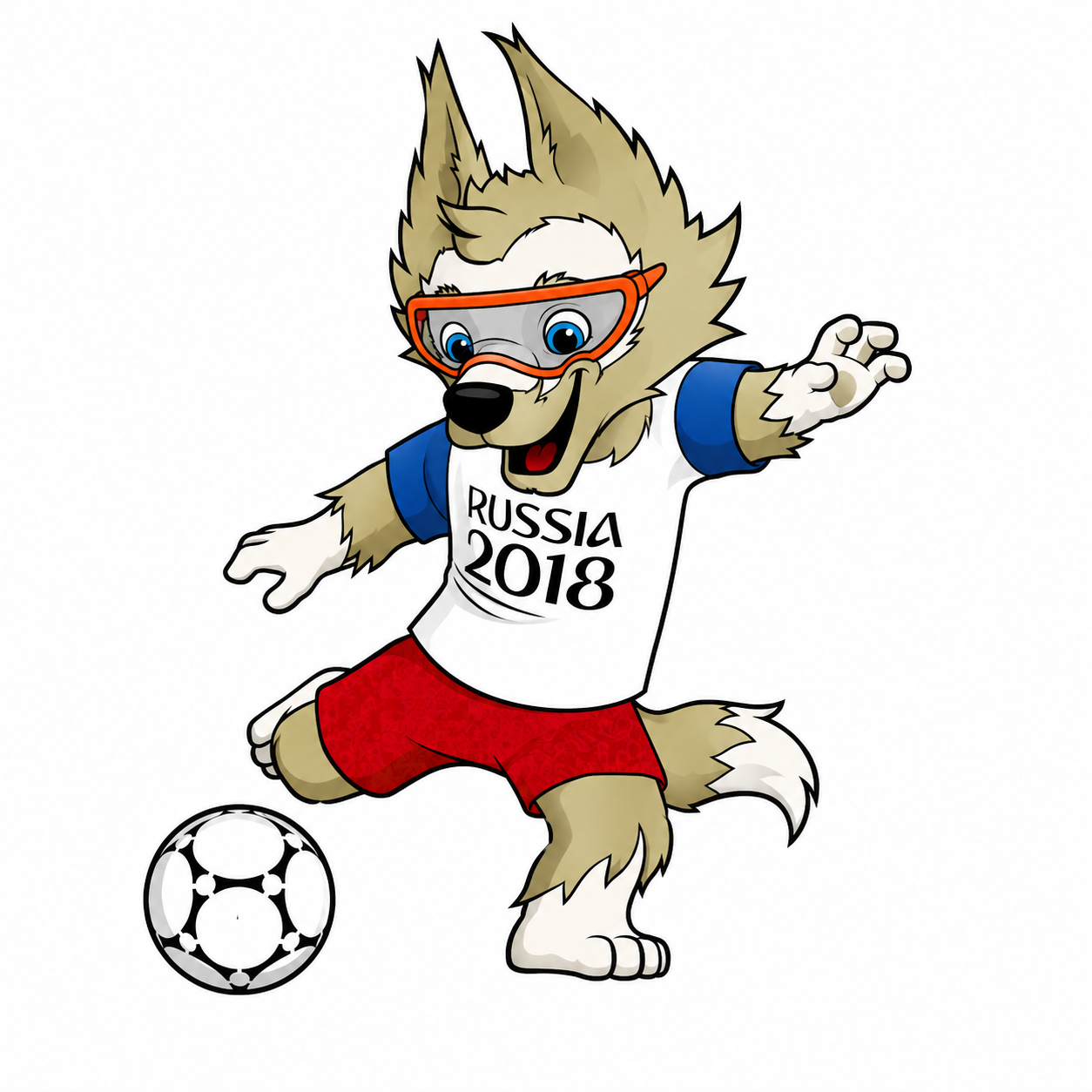 World Cup Zabivaka mascot from the 2018 FIFA World Cup in Russia