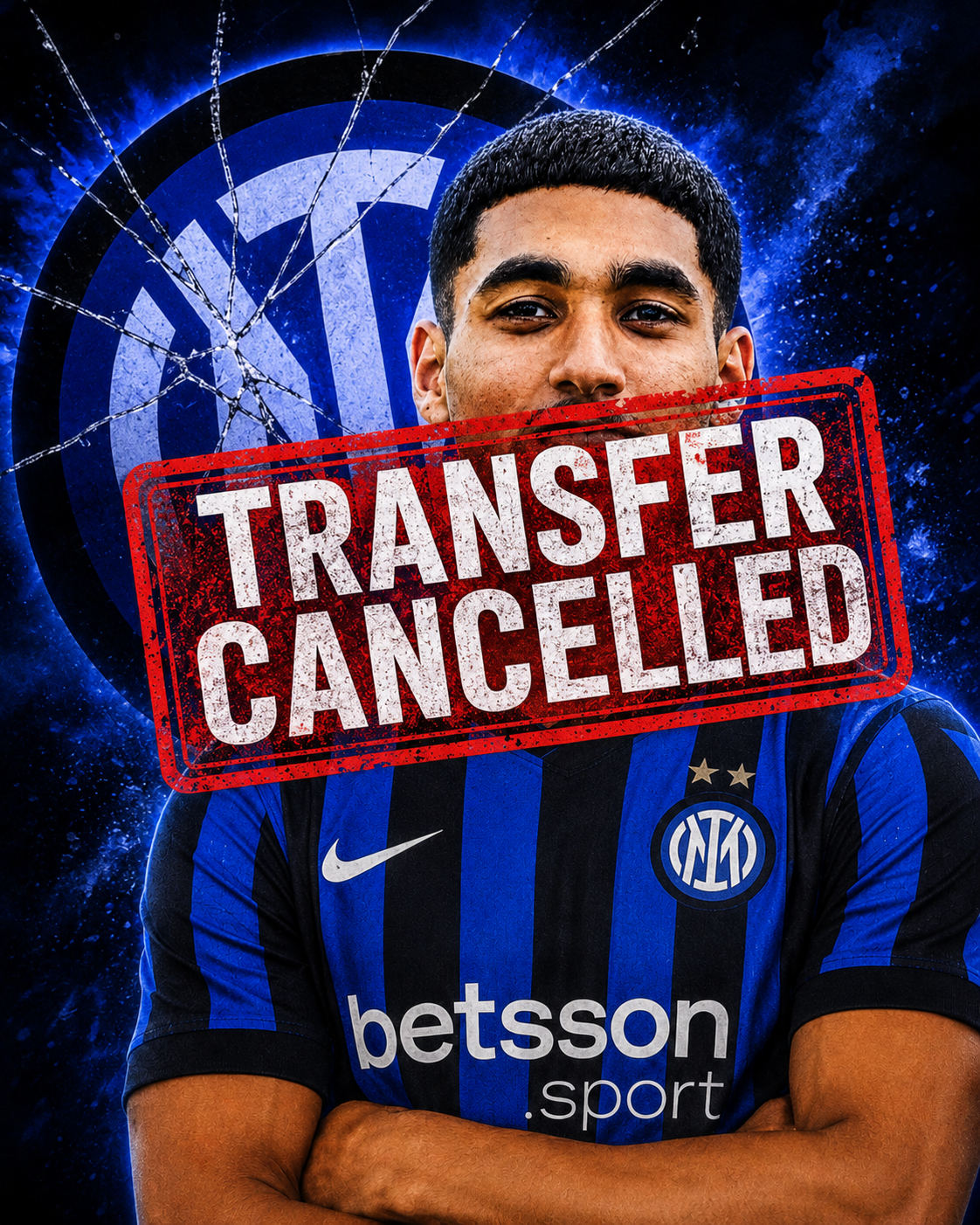 Anan Khalaili Inter Milan transfer collapses after failed CONI medical